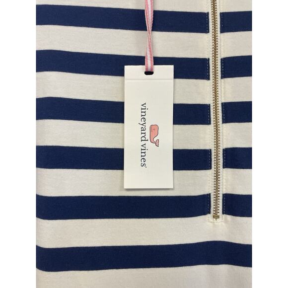 NWT Vineyard Vines Stripe Zipper Back Knit Dress S Deep Bay Retail $118 - Picture 5 of 5